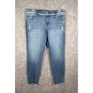 Kancun X Maurice's Women's Straight Leg Denim Jeans Blue Size 18 Classic